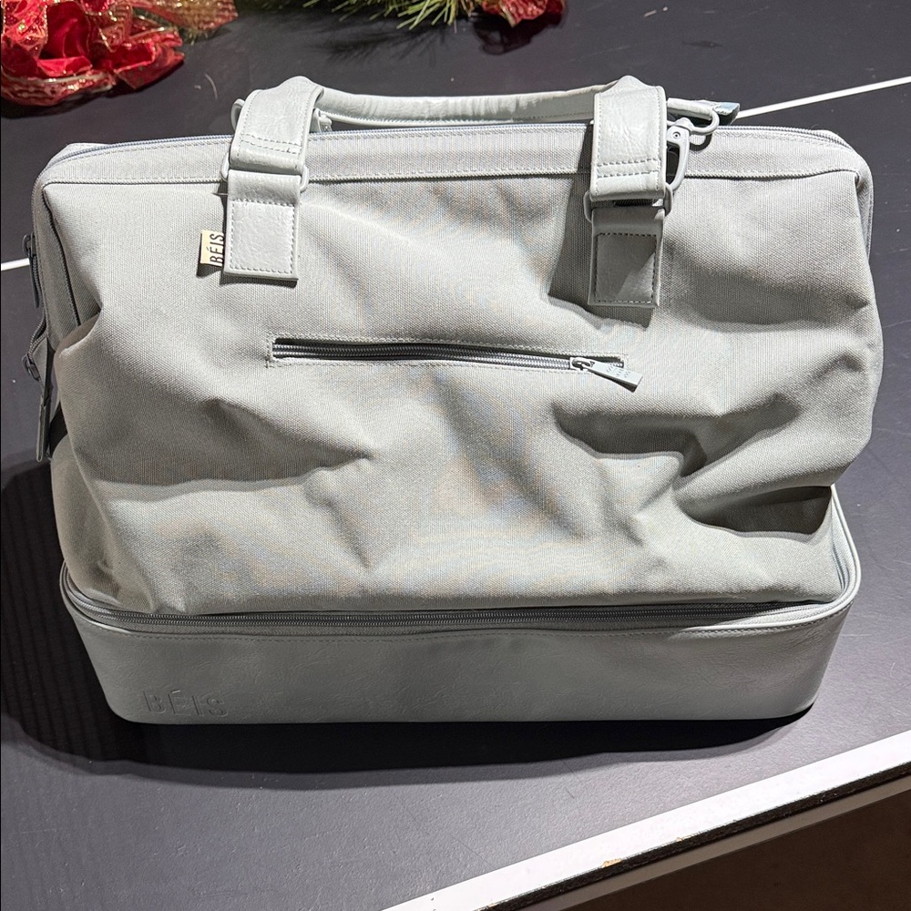 Beis Light Blue Weekender Bag